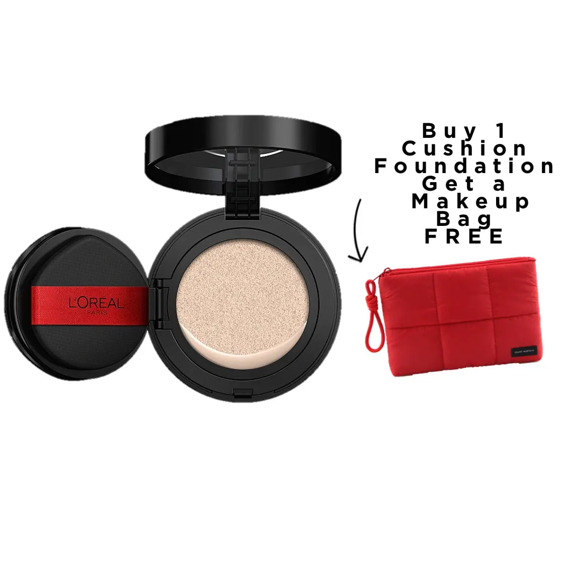 [New & Exclusive]: Infallible Cushion Foundation, Weightless Buildable Coverage, 24H Longwear, Waterproof & Transfer-Resistant, Safe for All Skin Types,L'Oréal Paris