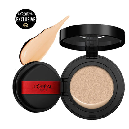 [New & Exclusive]: Infallible Cushion Foundation, Weightless Buildable Coverage, 24H Longwear, Waterproof & Transfer-Resistant, Safe for All Skin Types,L'Oréal Paris