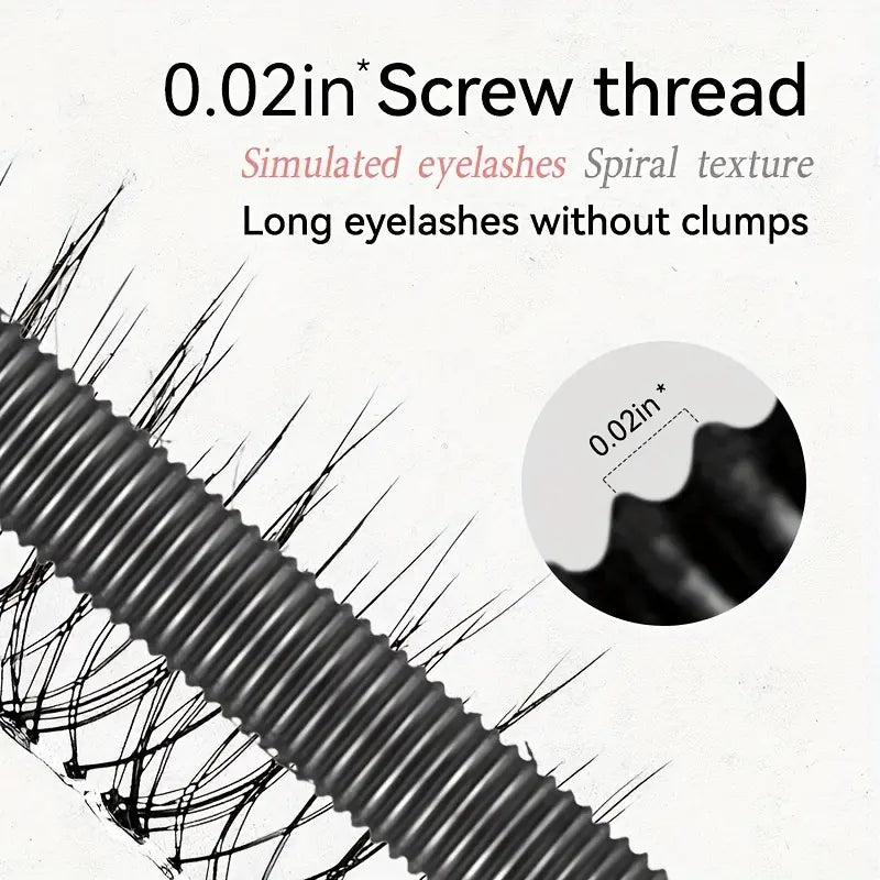 Lengthening and Curling Mascara - Features a Special Steel Spiral Brush Head,Long-Lasting and Waterproof, Maintains Makeup for 24 Hours,Is Smudge-Proof,Does Not Clump,And Keeps Each Lash Long and Curled for an Extended Period.