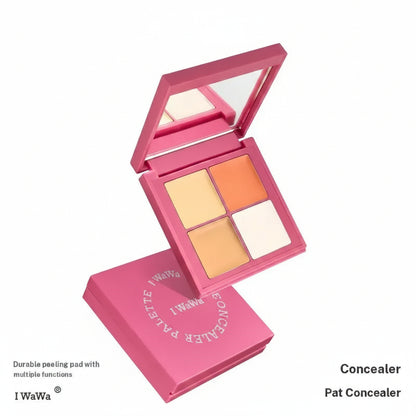 【I Wawa】 a Color Correcting Concealer Palette, 4 Shades, for Brightening and Defining, Hides Dark Circles and Dark Spots