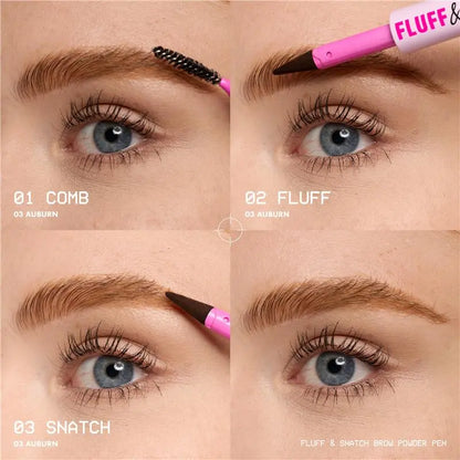 [NEW & EXCLUSIVE] Fluff & Snatch Brow Powder Pen, 24H Wear, Cream to Powder Eyebrow, Transfer-Resistant Formula, NYX Professional Makeup